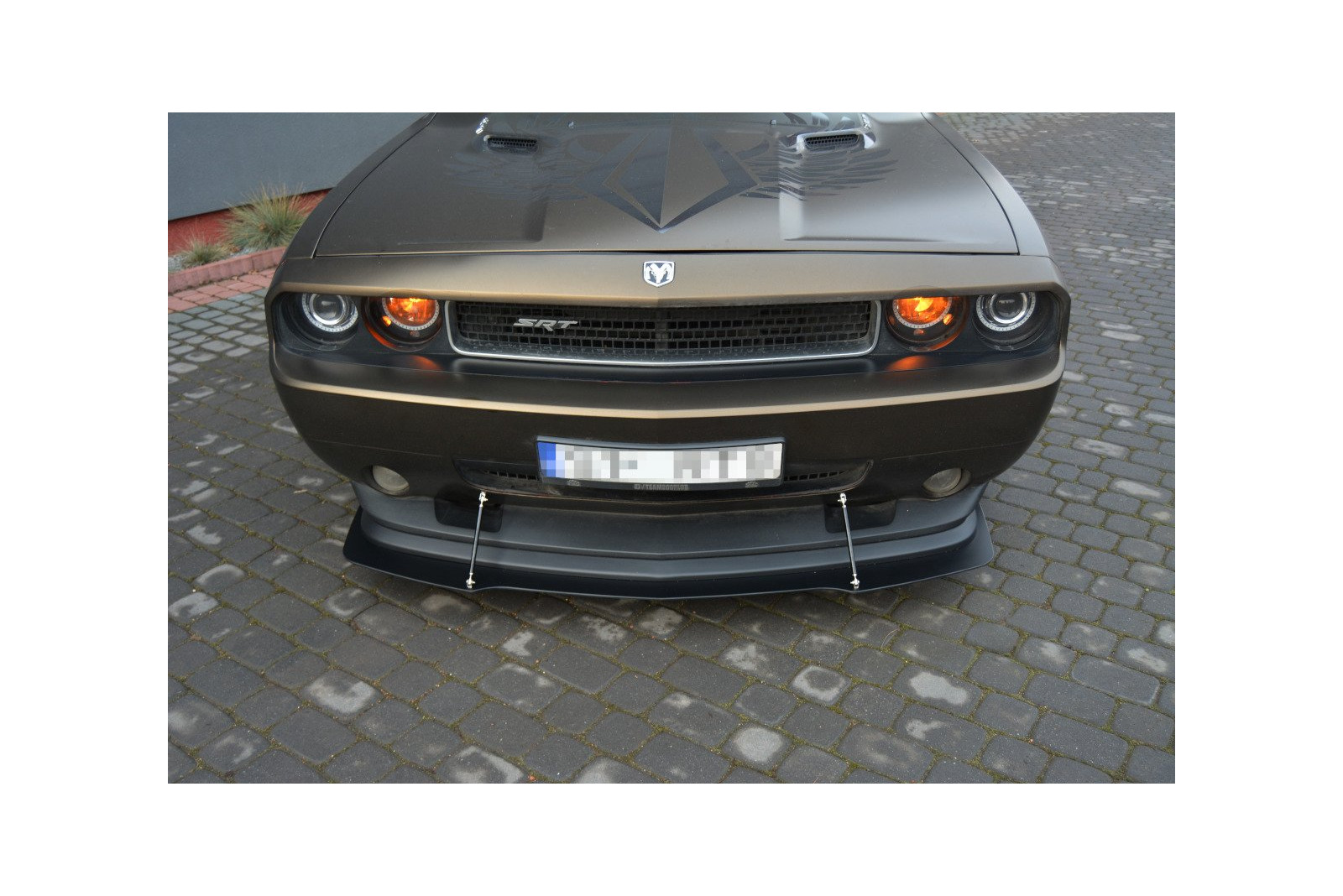 SPLITTER PRZEDNI HYBRYDOWY V.1 DODGE CHALLENGER MK3. PHASE-I SRT8 COUPE