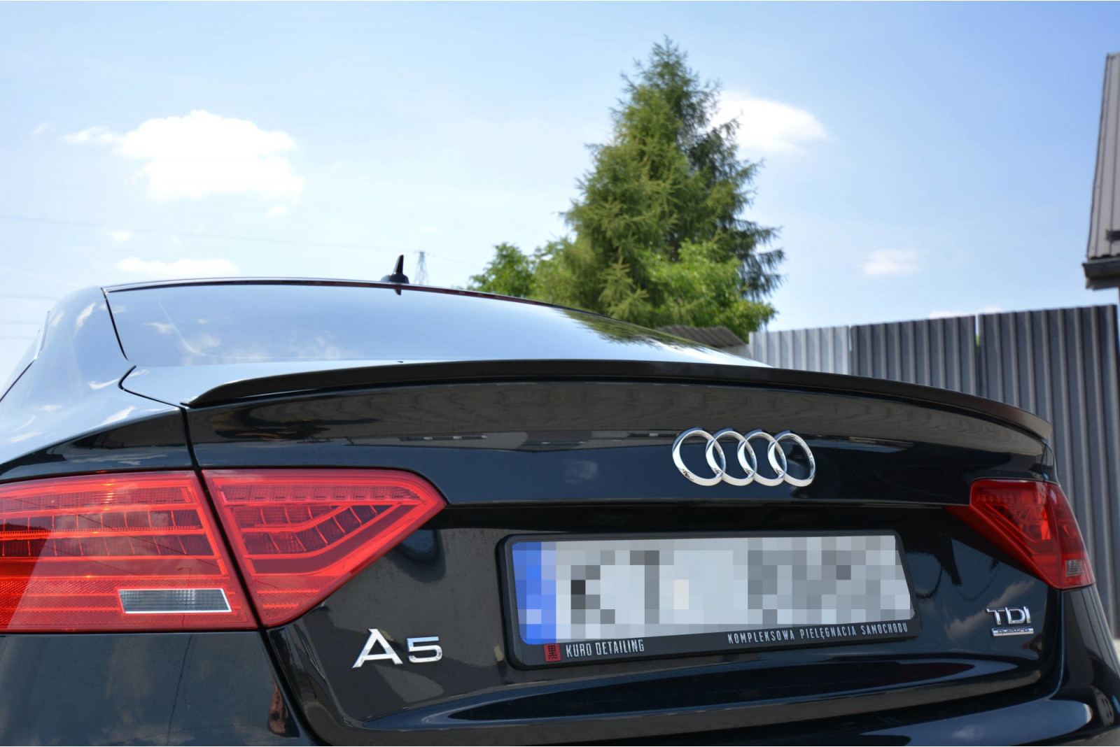 SPOILER EXTENSION AUDI A5 SPORTBACK S-LINE MK1. FACELIFT (8T) 