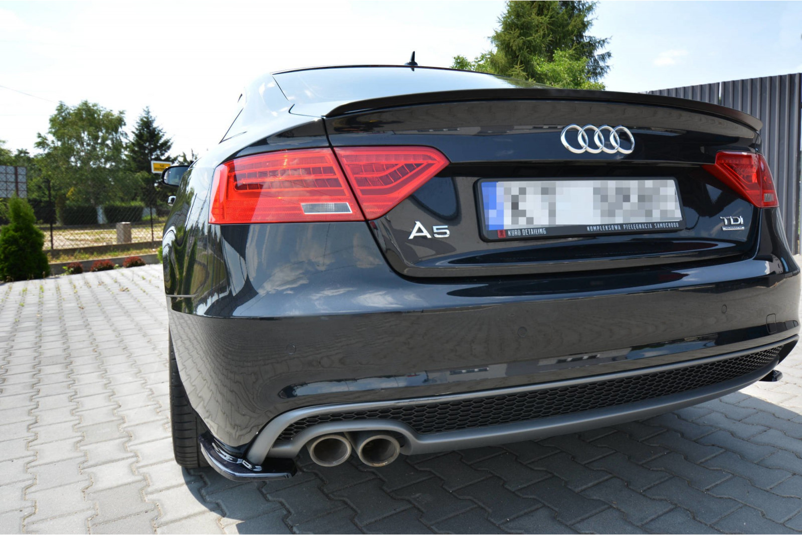 SPOILER EXTENSION AUDI A5 SPORTBACK S-LINE MK1. FACELIFT (8T) 