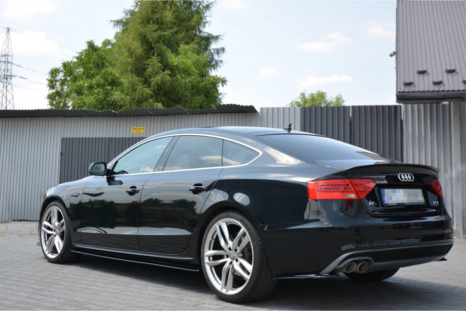 SPOILER EXTENSION AUDI A5 SPORTBACK S-LINE MK1. FACELIFT (8T) 