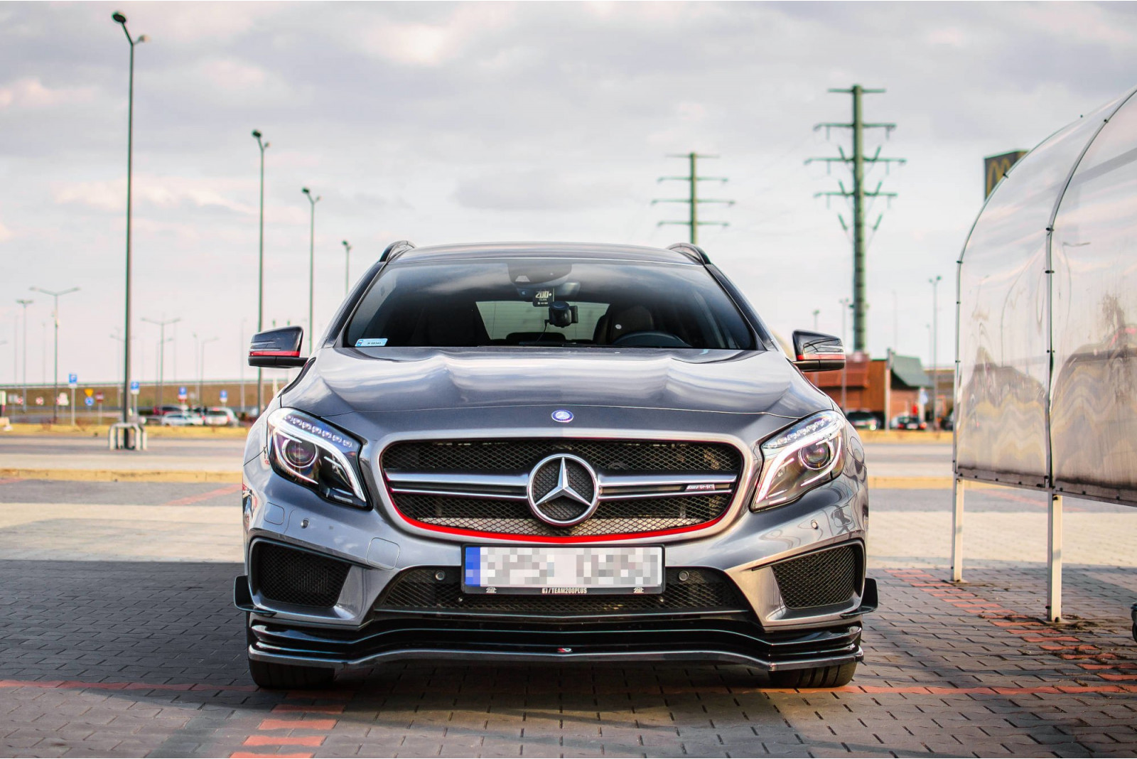 SPLITTER PRZEDNI MERCEDES-BENZ GLA 45 AMG SUV (X156) PRZEDLIFT 