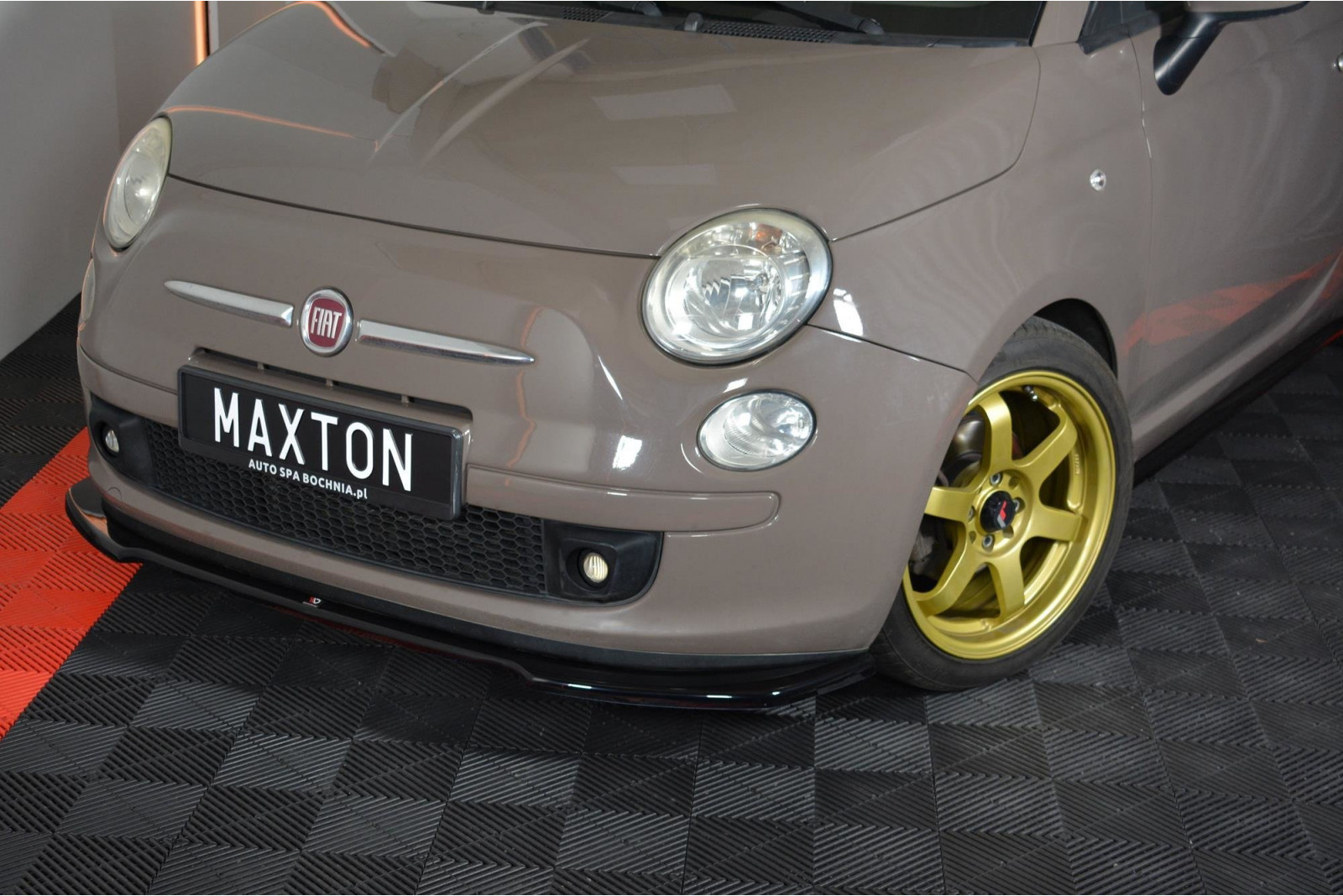 SPLITTER PRZEDNI V.2 FIAT 500 HATCHBACK PRZEDLIFT