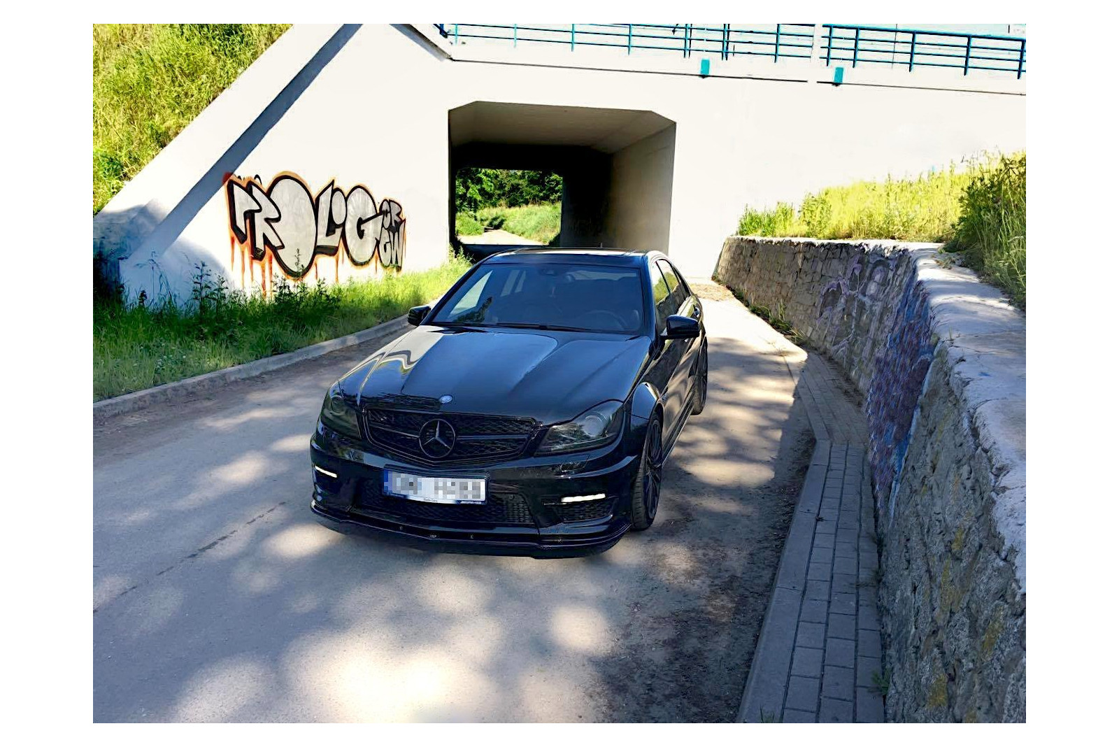 SPLITTER PRZEDNI MERCEDES-BENZ AMG C63 W204 FACELIFT