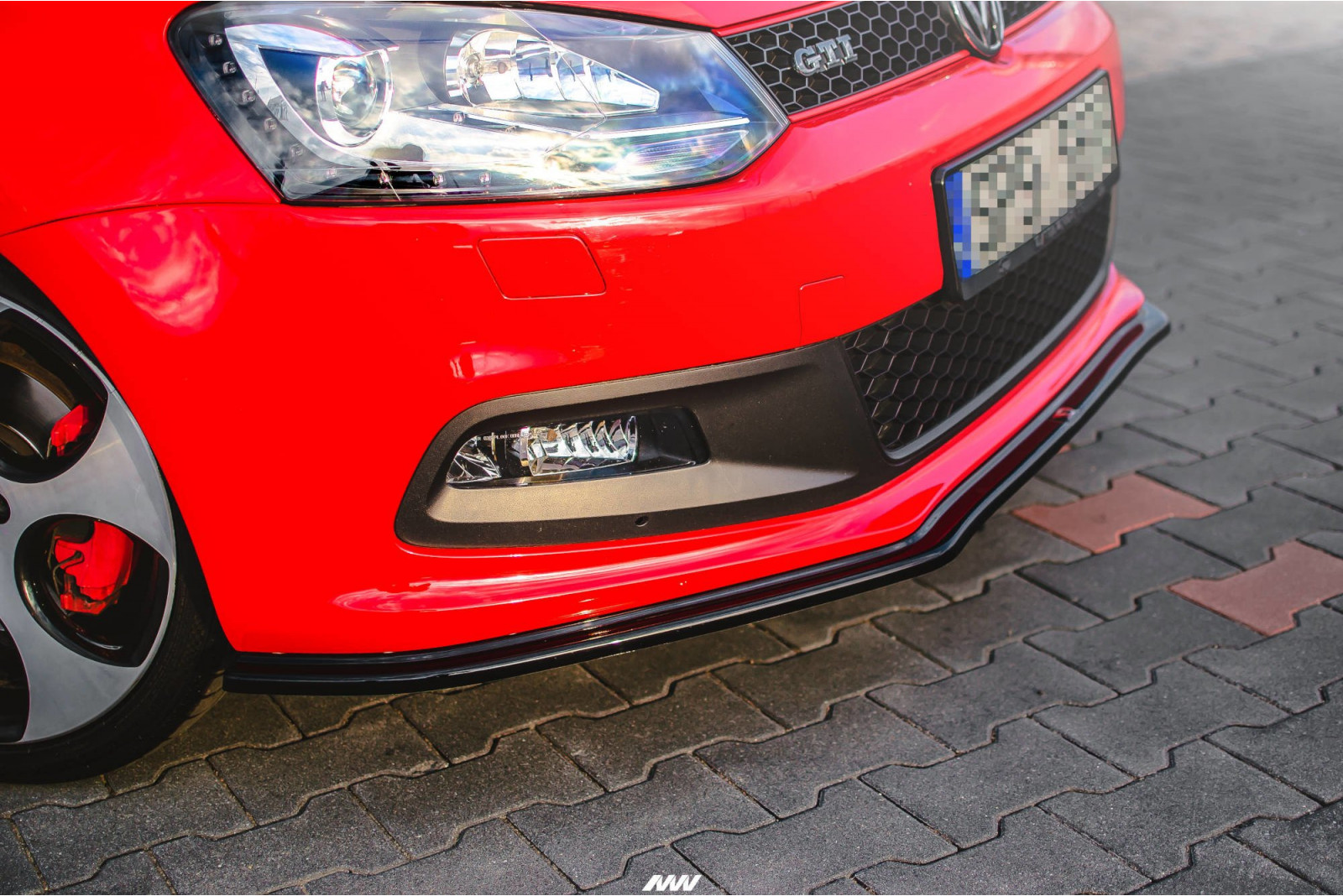 SPLITTER PRZEDNI V.2 VW POLO MK5 GTI 6R PRZEDLIFT