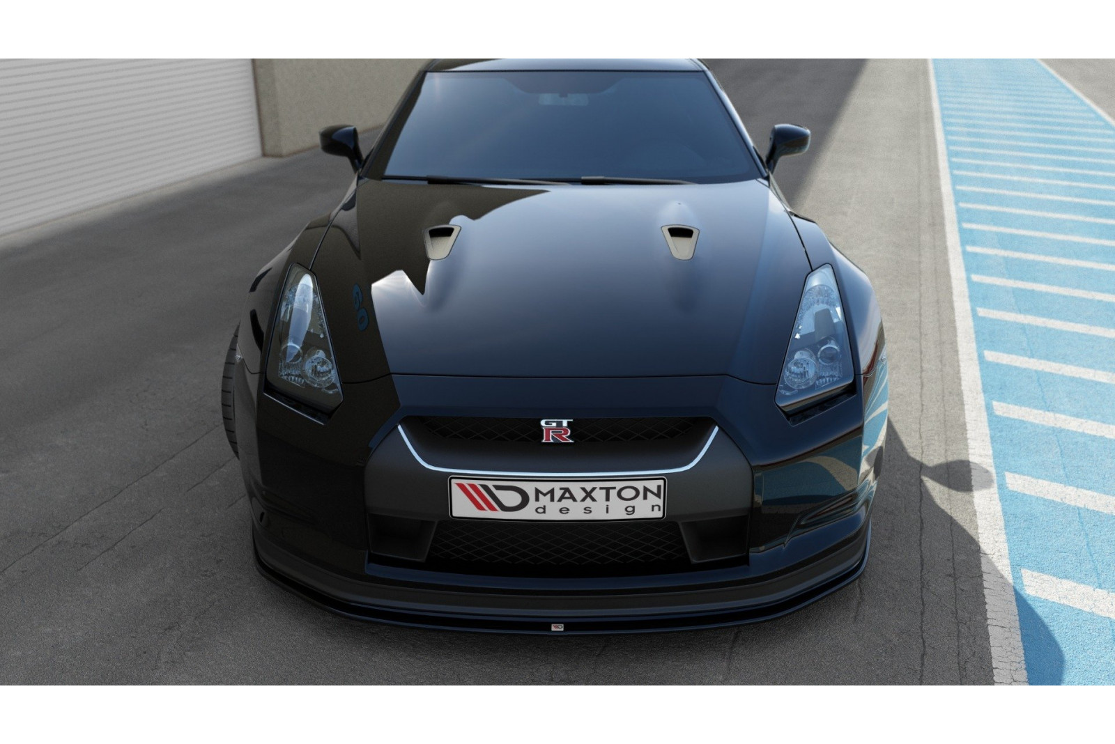 SPLITTER PRZEDNI V.2 NISSAN GT-R PRZEDLIFT COUPE (R35-SERIES)