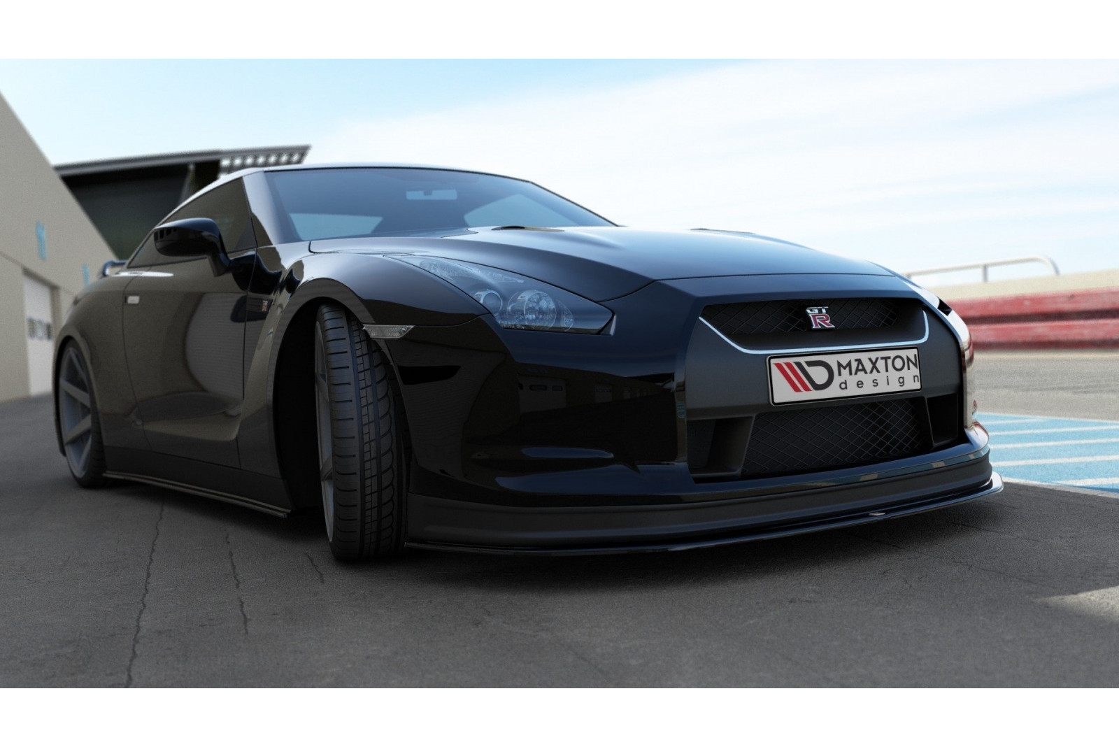 SPLITTER PRZEDNI V.2 NISSAN GT-R PRZEDLIFT COUPE (R35-SERIES)